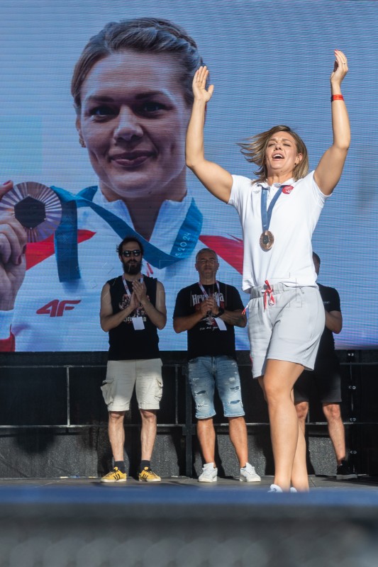 Doček olimpijaca na Trgu bana Jelačića