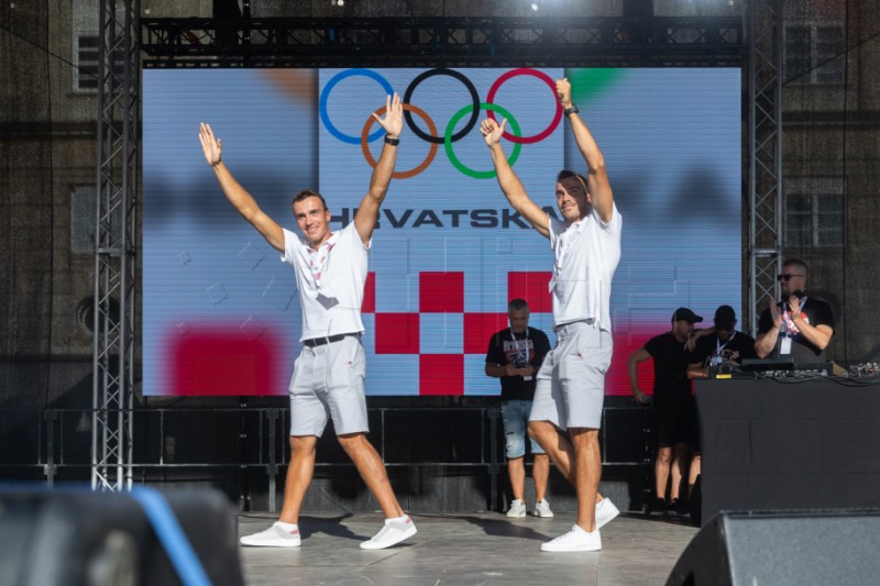 Doček olimpijaca na Trgu bana Jelačića