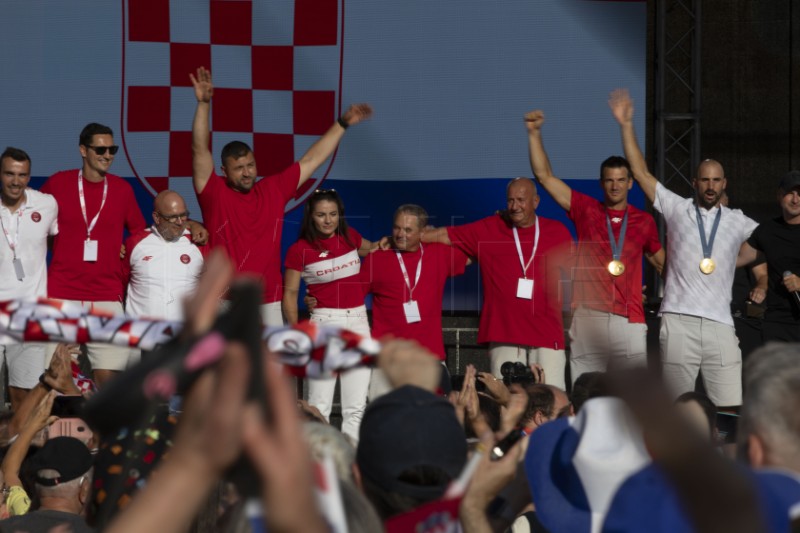 Doček olimpijaca na Trgu bana Jelačića