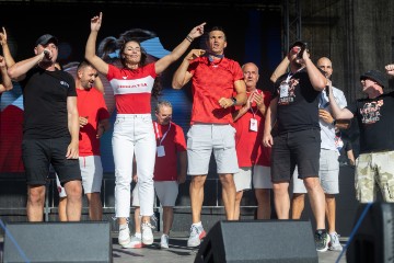 Doček olimpijaca na Trgu bana Jelačića