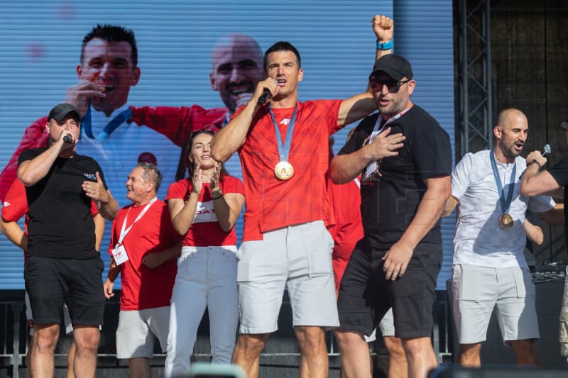 Doček olimpijaca na Trgu bana Jelačića