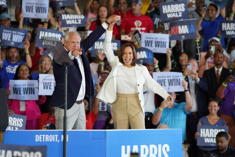 USA MICHIGAN HARRIS AND WALZ CAMPAIGN