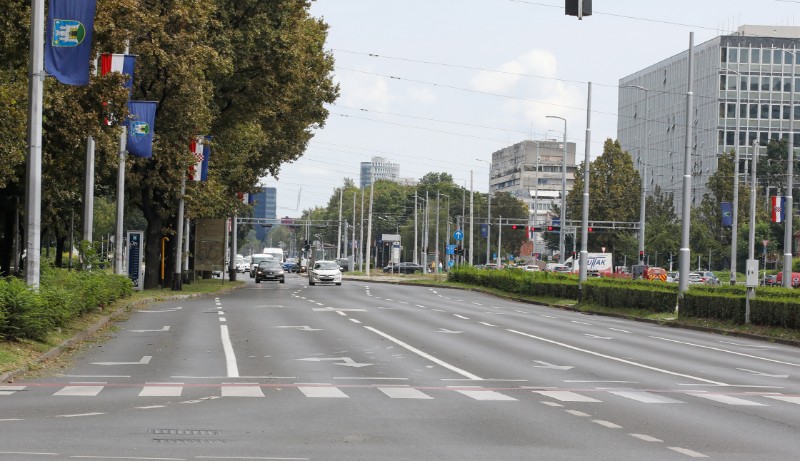 Poluprazne prometnice u Zagrebu