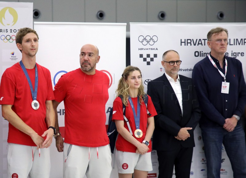 Doček hrvatskih olimpijaca u zagrebačkoj zračnoj luci