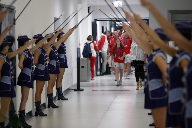 Doček hrvatskih olimpijaca u zagrebačkoj zračnoj luci