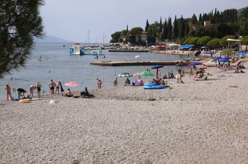 Ičići: Mjere zabrane kupanja na plaži