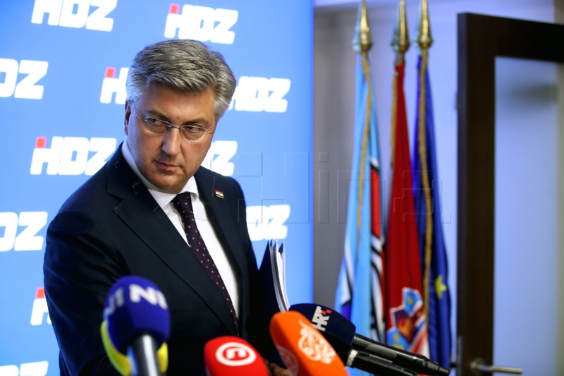 Sjednica Predsjedništva HDZ-a - izjava Plenković