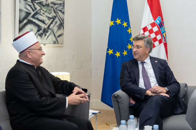 Plenković primio muftiju Aziza ef. Hasanovića