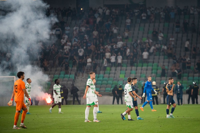 Uzvratna utakmica playoffa Konferencijske nogometne lige Olimpija - Rijeka