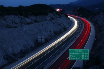 Pojačan promet na autocesti na jugu Hrvatske