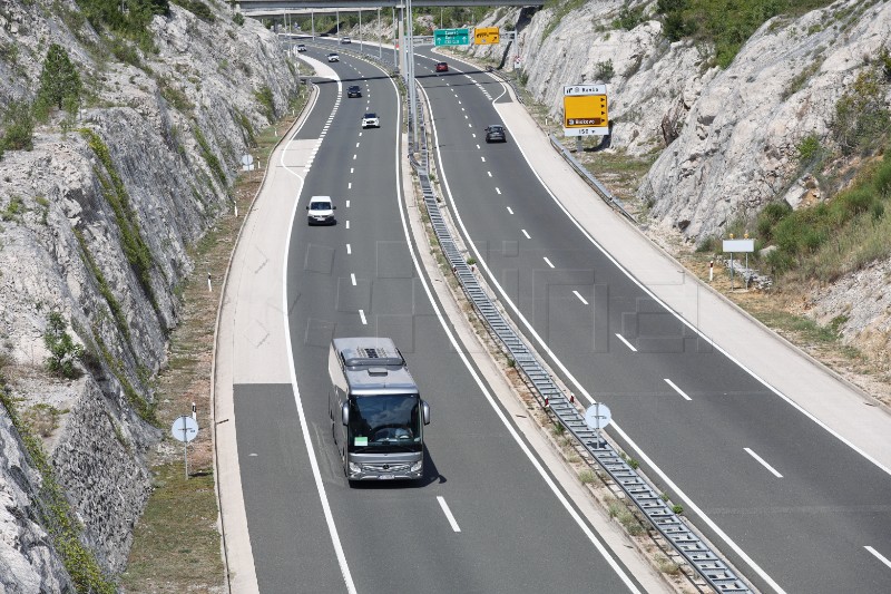 Pojačan promet na autocesti na jugu Hrvatske