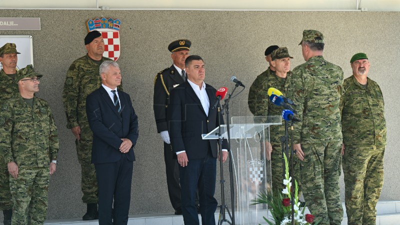 Požega: Predsjednik Milanović na svečanoj prisezi 43. naraštaja ročnih vojnika