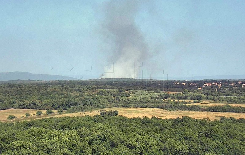 Šumski požar na području Marčane