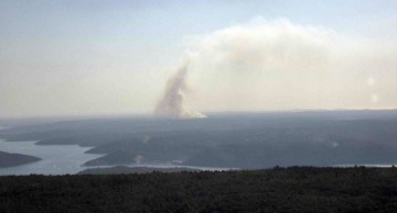 Šumski požar na području Marčane