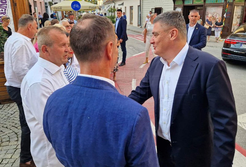 Predsjednik Milanović obišao varaždinski Špancirfest