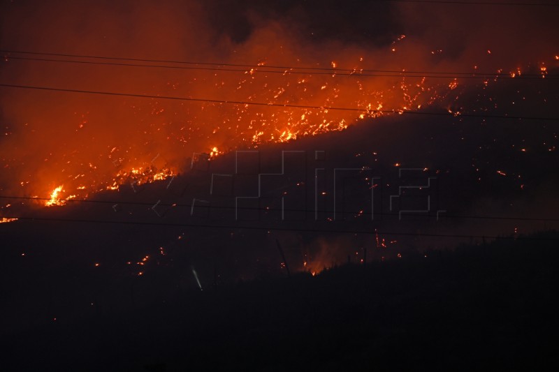 Novi požar kod Žrnovice