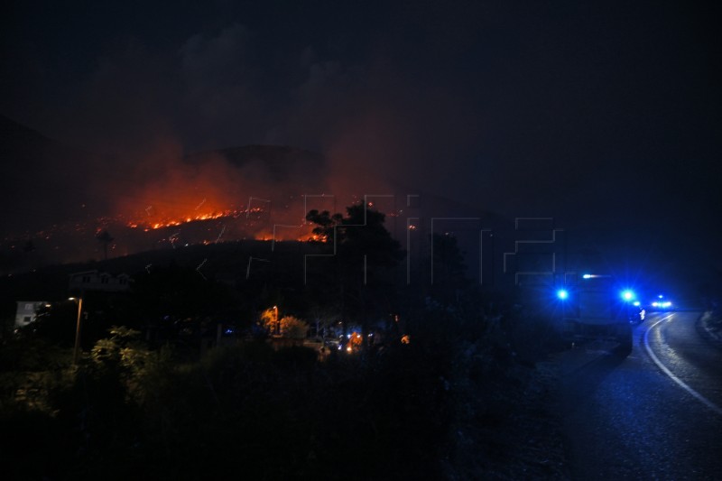 Novi požar kod Žrnovice