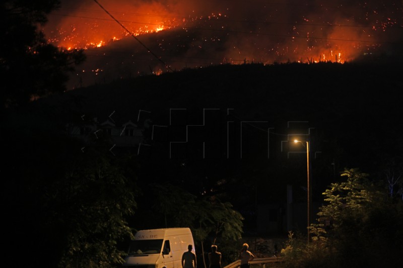 Novi požar kod Žrnovice