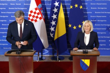 Konferencija za medije Borjane Krišto i Andreja Plenkovića