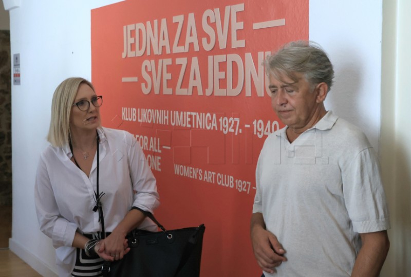 Konferencija za medije uoči izložbe Jedna za sve - Sve za jednu / Klub likovnih...