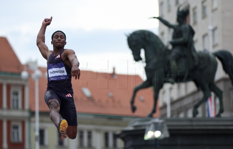 Zagreb City Challenge - skok u dalj na Trgu bana Jelačića