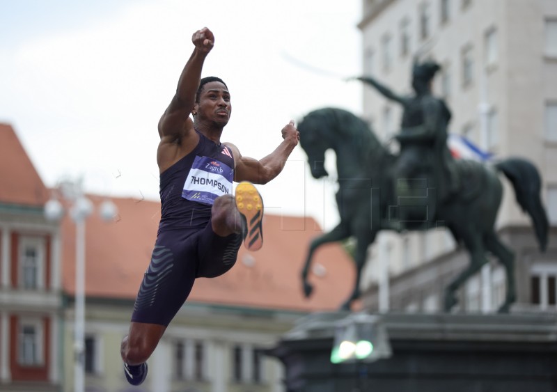 Zagreb City Challenge - skok u dalj na Trgu bana Jelačića