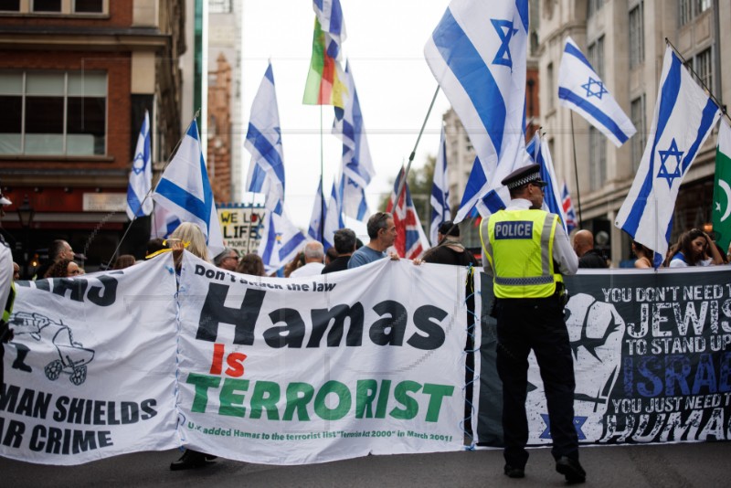 BRITAIN ISRAEL PALESTINIANS CONFLICT PROTEST