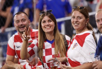 Zagrijavanje pred utakmicu Hrvatska - Poljska