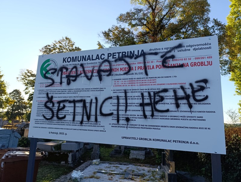 Grafiti na pravoslavnoj crkvi, paroh smatra da je to posljedica nesporazuma