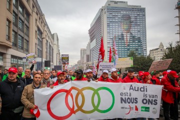 BELGIUM PROTEST AUDI JOBS