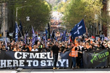 AUSTRALIA PROTEST CFMEU