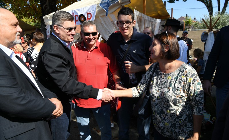 Milanović na manifestaciji "Stara jela iz Dugog Sela"