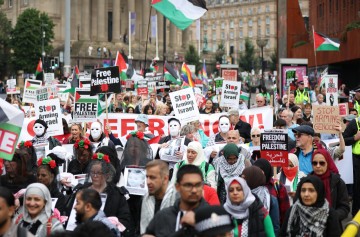 BRITAIN GAZA PROTEST