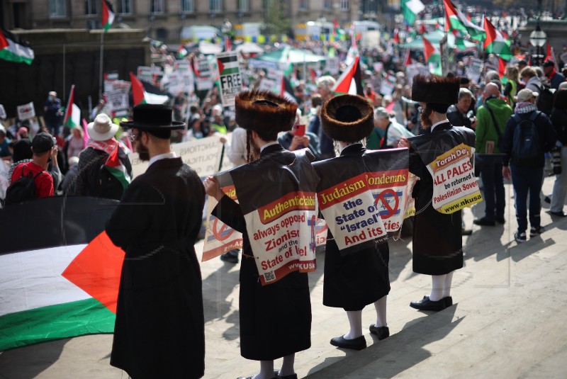 BRITAIN GAZA PROTEST