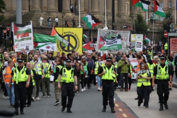 BRITAIN GAZA PROTEST