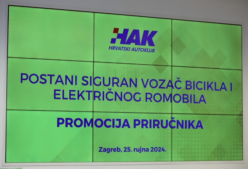 Predstavljen priručnik "Postani siguran vozač bicikla i električnog romobila"