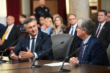 Plenković pred vijećnicima L.A.-a: Gotovo da nema hrvatske obitelji bez nekog u SAD-u