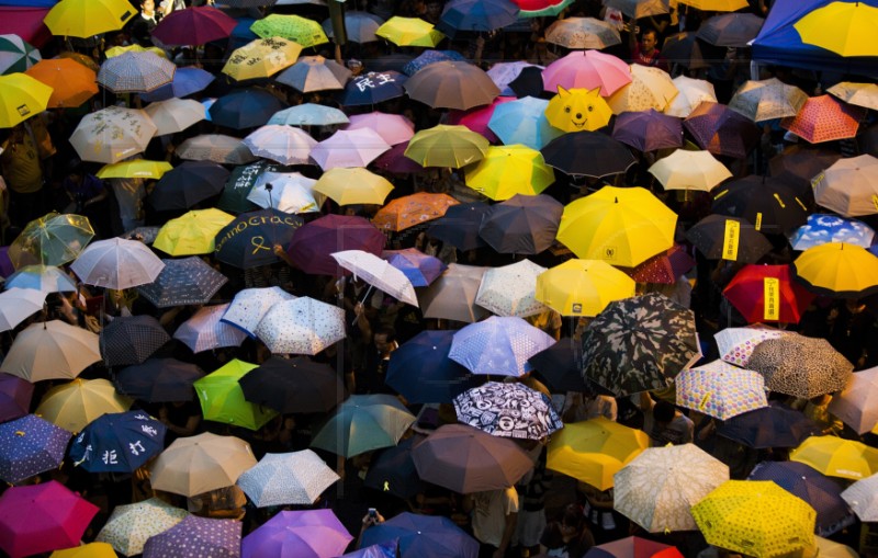 (FILE) CHINA HONG KONG PHOTO SET UMBRELLA MOVEMENT