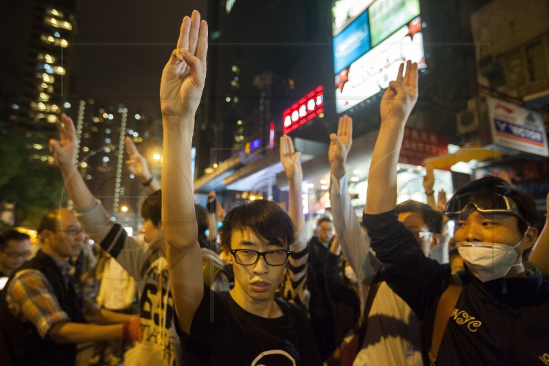 (FILE) CHINA HONG KONG PHOTO SET UMBRELLA MOVEMENT