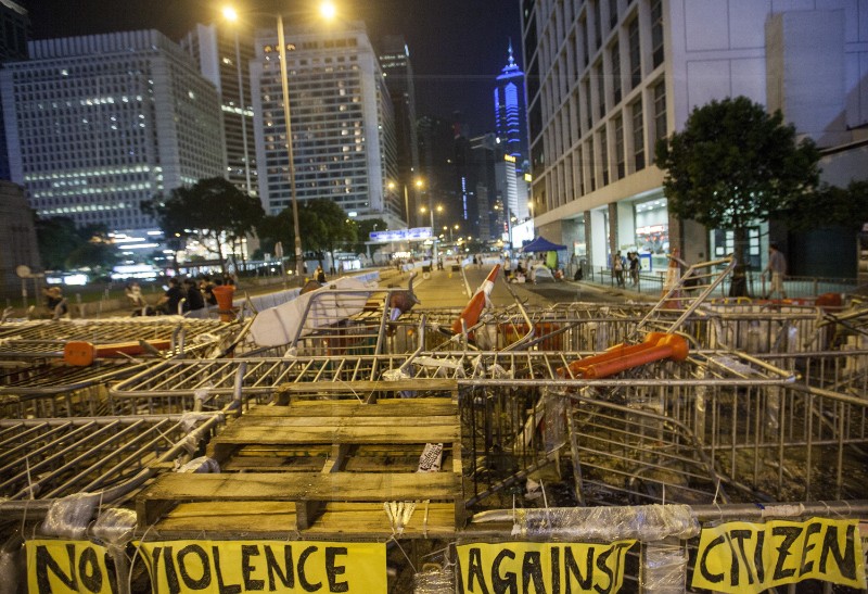 (FILE) CHINA HONG KONG PHOTO SET UMBRELLA MOVEMENT