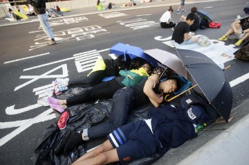 (FILE) CHINA HONG KONG PHOTO SET UMBRELLA MOVEMENT