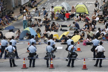 (FILE) CHINA HONG KONG PHOTO SET UMBRELLA MOVEMENT