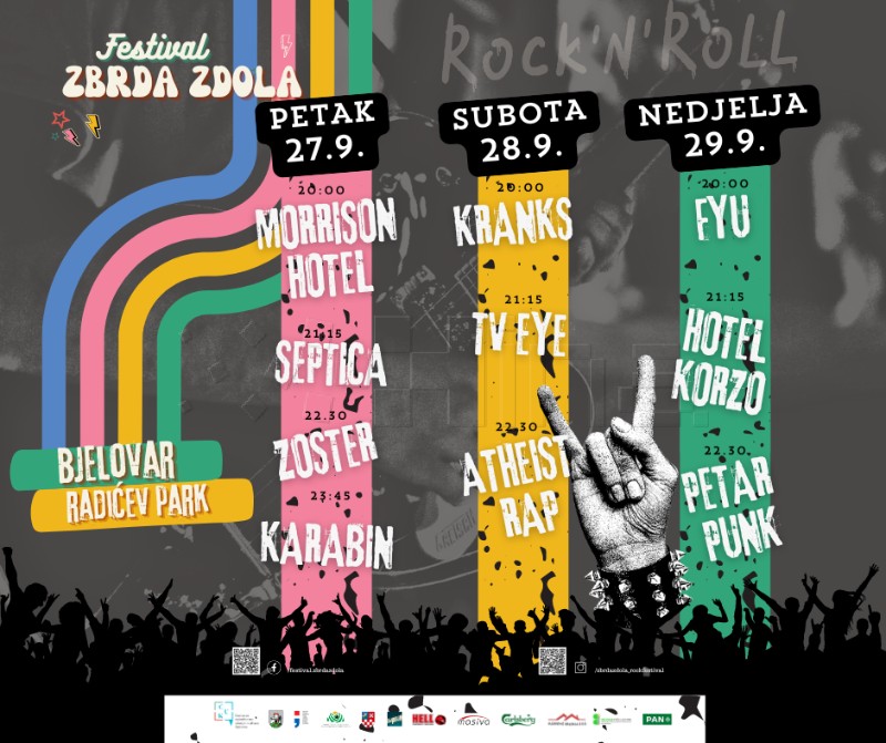 U Bjelovaru ovog vikenda Zbrda Zdola Rock Festival