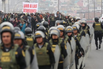 PERU TRANSPORT STRIKE PROTEST