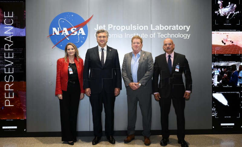 Plenković se susreo s hrvatskim znanstvenicima u NASA Jet Propulsion Laboratory