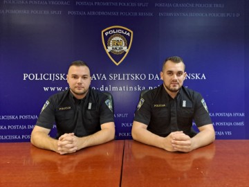 Dvojica splitskih policajaca brzom reakcijom spriječila veću štetu u požaru skladišta