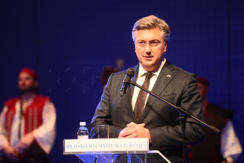 Plenković na svečanoj sjednici Županijske skupštine Splitsko-dalmatinske županije