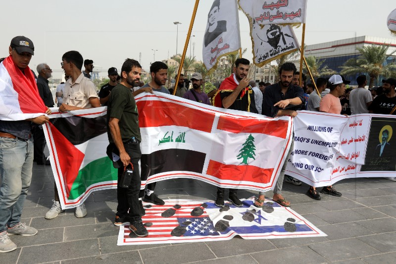 IRAQI ACTIVISTS PROTEST IN BAGHDAD