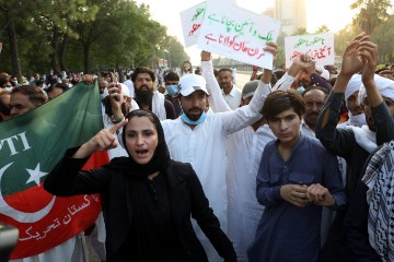 PAKISTAN PTI PROTESTS KHAN