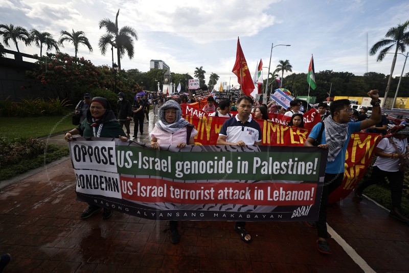 PHILIPPINES PROTEST ISRAEL GAZA CONFLICT